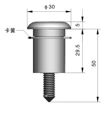 Door Cylindrical Zinc Alloy Lock Industrial Electric ISO Certificate